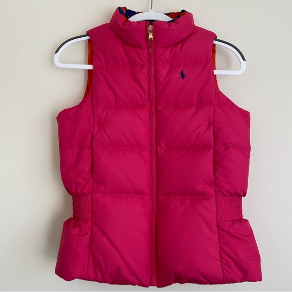 Ralph Lauren Girls Reversible Down Vest Size L - Picture 1 of 9